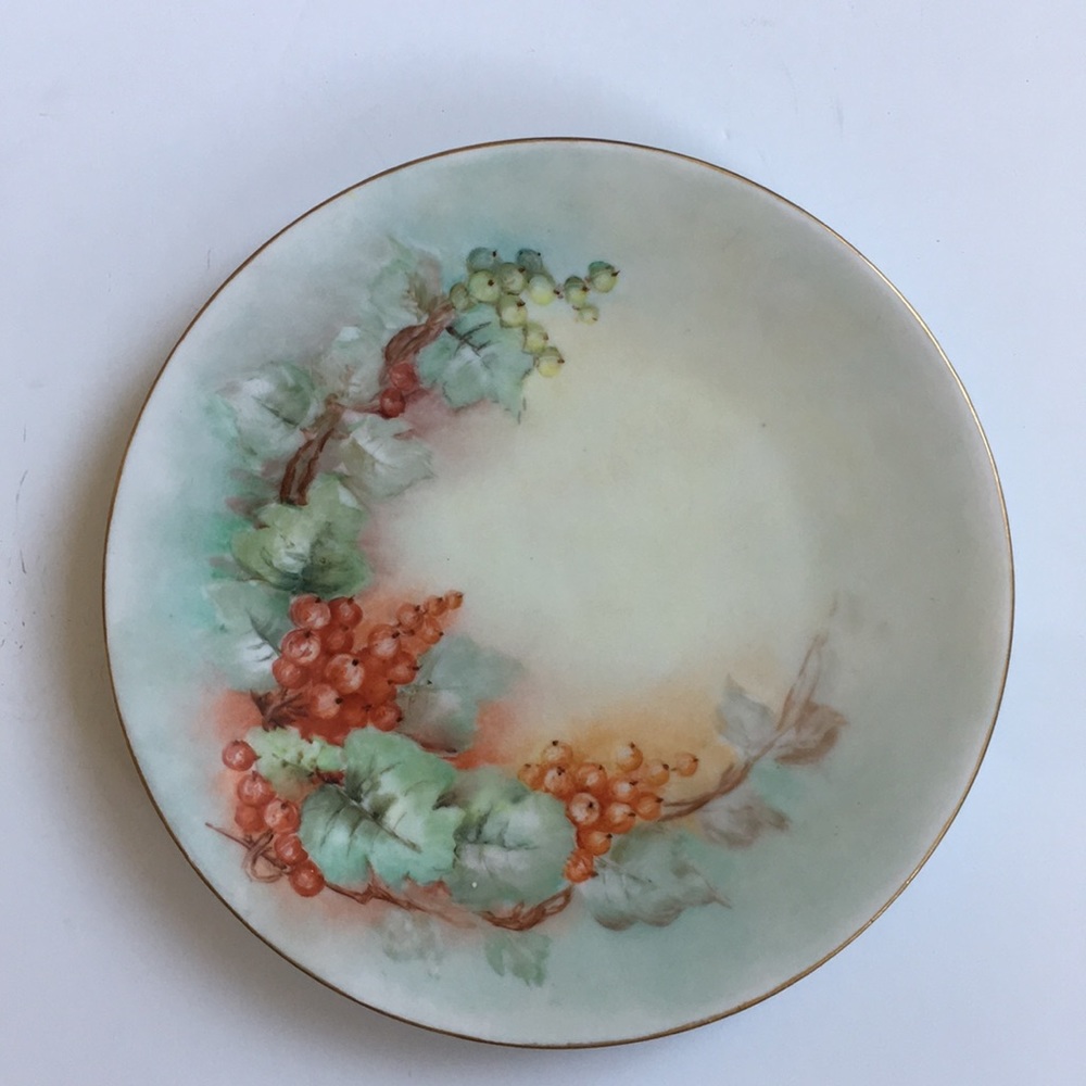 Vintage Shabby Chic Hand Painted Desert Plate